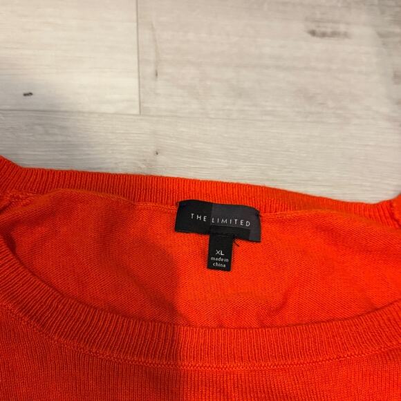 The Limited Vibrant Orange Long Sleeve Top very soft with side detail. - Picture 8 of 10
